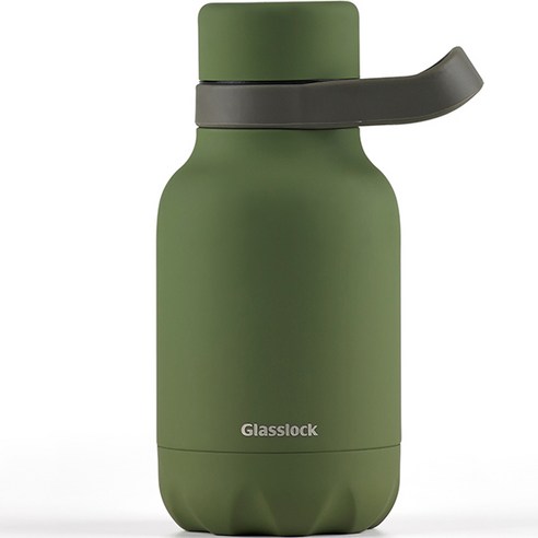 글라스락 아웃도어 핸들 텀블러, 올리브그린, 350ml, 1개