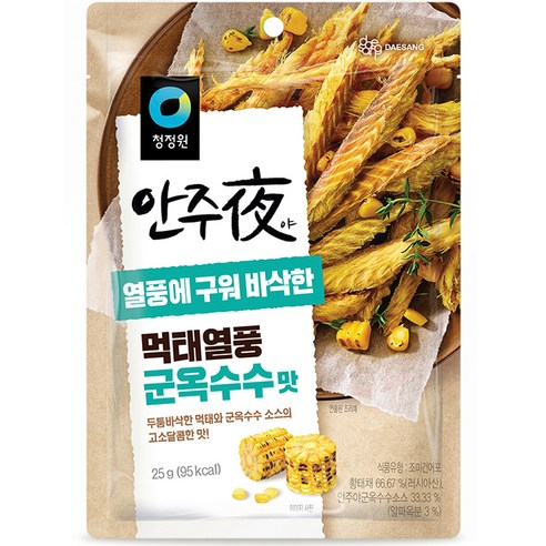 대상 청정원 안주야 먹태열풍 군옥수수맛, 25g, 2개