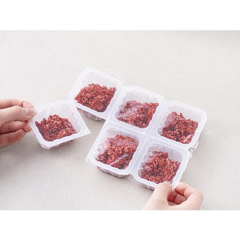 엘빈즈 이유식 한우 다짐육 1단계 6p (냉동), 180g, 1개