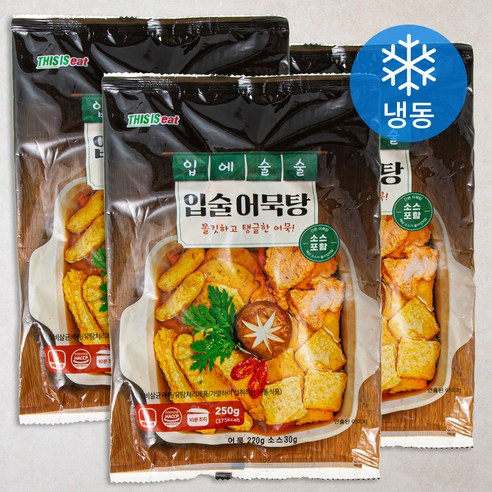 입술 어묵탕 (냉동), 250g, 3개