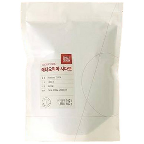엔제리너스 에티오피아 시다모 싱글오리진 커피원두, 프렌치프레스, 500g, 1개