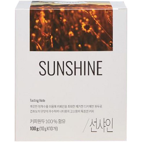 엔제리너스 선샤인 슈가케인 산 아구스틴 슈프레모 드립백커피, 10g, 10개