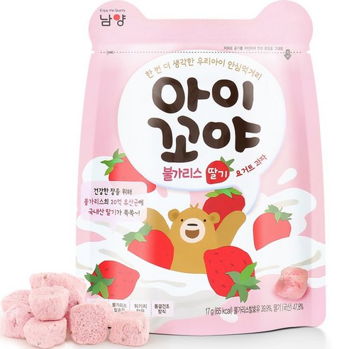 아이꼬야 남양 불가리스 요거트 과자 17g, 딸기, 1개