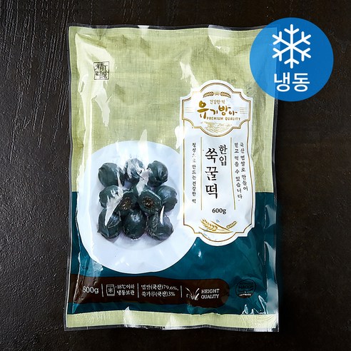 유기방아 한입 쑥꿀떡 (냉동), 600g, 1개