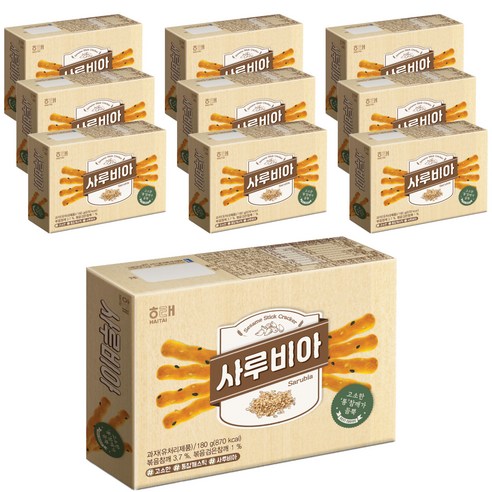 해태제과 사루비아, 60g, 18개