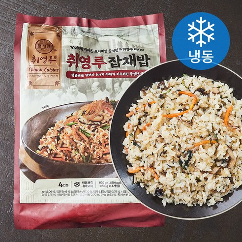 취영루 잡채밥 4인분 (냉동), 920g, 1개