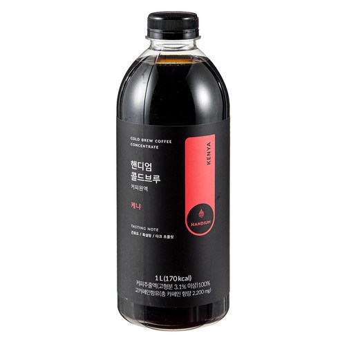 핸디엄 콜드브루 원액 케냐, 1L, 1개