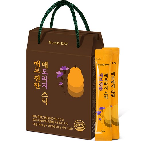   뉴트리디데이 배로 진한 배도라지 스틱 30p, 1개, 300g