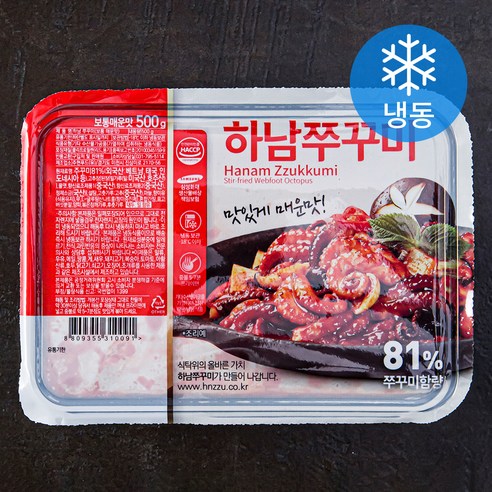 하남쭈꾸미 보통 매운맛 (냉동), 500g, 1개