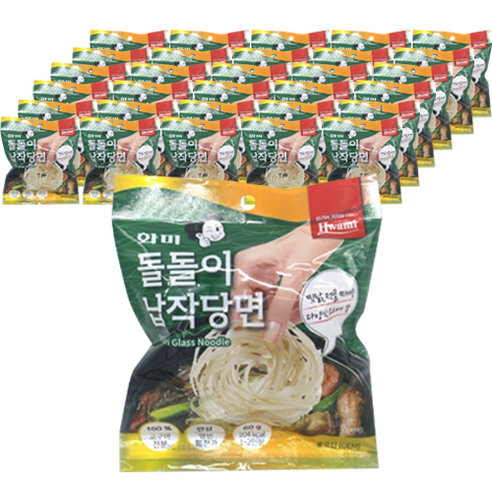 화미 돌돌이 납작당면 60g 넙적당면 중국당면 넓적당면 넓은당면 굵은당면, 30개