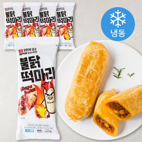 서울마님 불닭 떡마리 (냉동), 100g, 5개 - 기타떡 | 쿠팡
