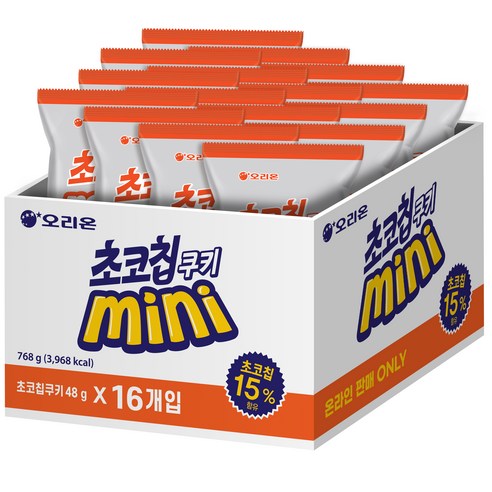 오리온 초코칩 쿠키 미니  48g, 16개