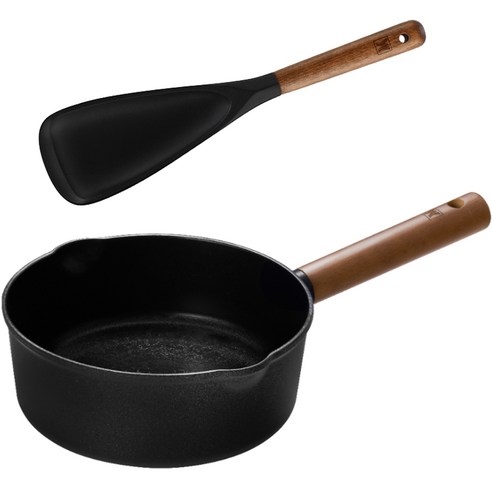 바겐슈타이거 인덕션 더 바움 티타늄 IH 프라이팬 세트 2개, 혼합색상, 멀티팬 20cm + 실리콘 멀티스푼, 1세트