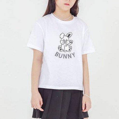 헬로아이 여아용 뉴진스 토끼 티셔츠