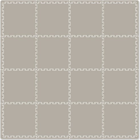 유아용 오리지널 맘편한 매트 50 x 50 x 2.5 cm, 머드 그레이, 16개
