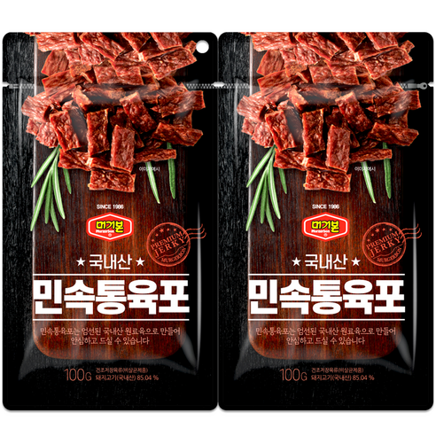 머거본 민속통육포, 100g, 2개