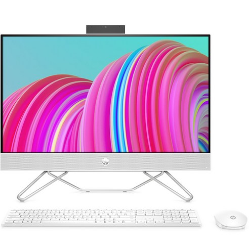 HP 일체형PC Starry White HP 24-cb1050kr All-in-One (i5-1235U WIN11 Home DDR4 8GB NVMe 512GB ) + 무선키보드 + 무선마우스, HP All-in-One 24-cb1050kr, 기본형