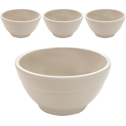 국산 로야 멜라민 공기 12cm, 연베이지, 4개