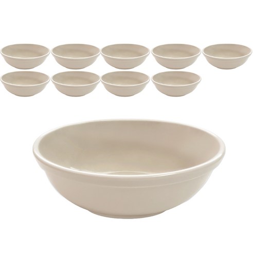 로야 멜라민 5반볼 14cm, 연베이지, 10개