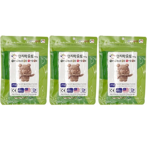 이야코 만지락 소프트 유토 300g, 3개