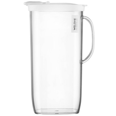 플라코컴퍼니 직사각 물병, 화이트, 2L, 1개