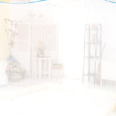 하얀나라 국산 고급 사각 모기장 침대모기장, 화이트