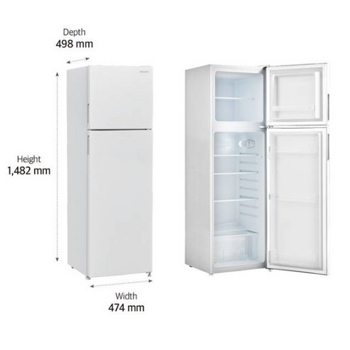 공간 절약적이고 효율적인 식품 보관을 위한 클라윈드 캐리어 슬림 냉장고