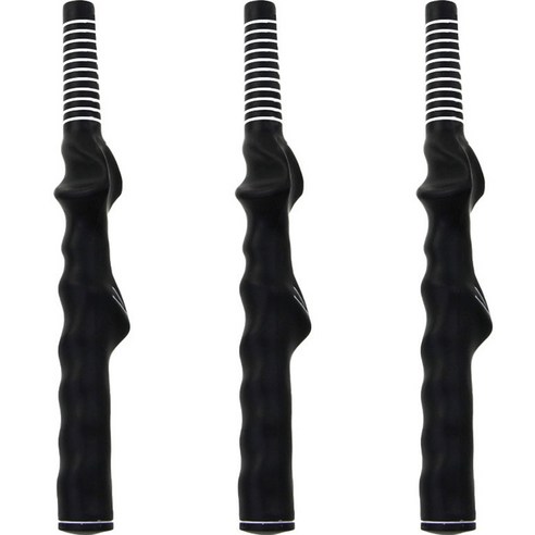 순잠 스포츠 골프 셀프교체 고무 핸드그립 14.73mm 3p, 블랙 + 화이트