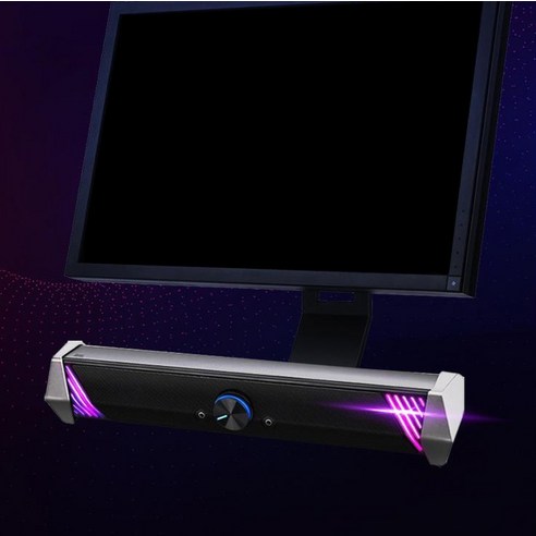 브리츠 2채널 LED 컴퓨터 PC 게이밍 스피커 사운드바: 게임과 음악을 위한 몰입적인 오디오 경험