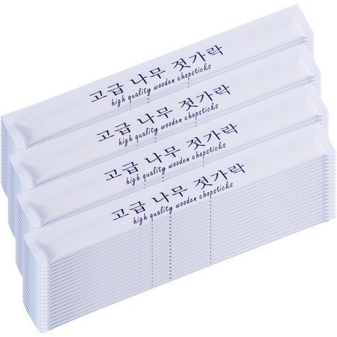 고급 나무 젓가락 백양목, 200개입, 1개