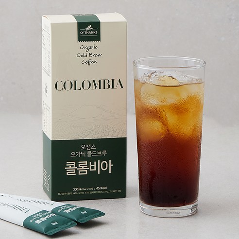 오땡스 유기가공식품 인증 콜드브루 콜롬비아 스틱, 30ml, 40개입