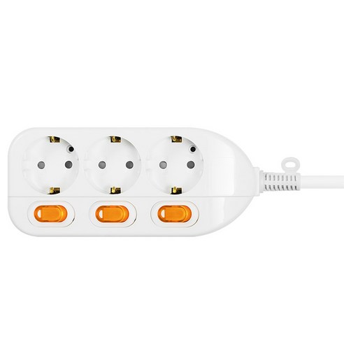 콤탭 개별스위치 멀티탭 3구 SHM-SG3C, 1개, 1.5m