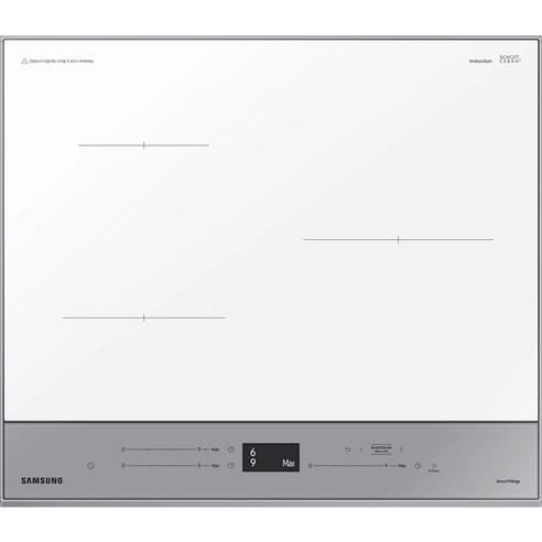 삼성전자 BESPOKE 빌트인 인덕션 3구 글램 화이트 방문설치, NZ63CB6506XW