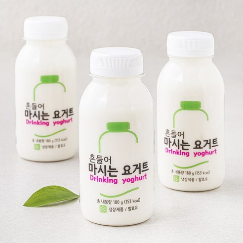 팜프레쉬 흔들어 마시는 요거트, 180g, 1개입, 3개