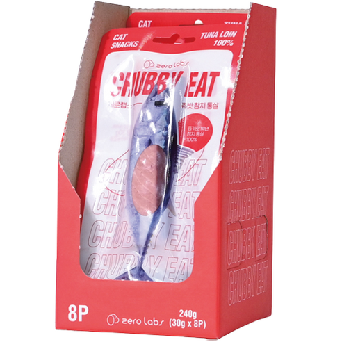 제로랩스 반려동물 츄빗 참치 통살 간식, 참치맛, 30g, 8개