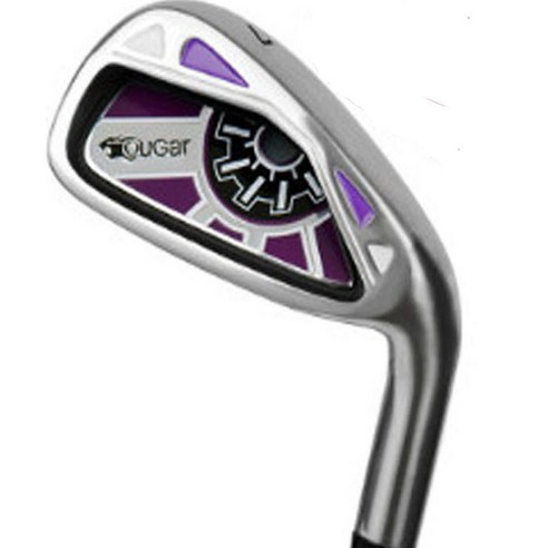 CougarGolf 여성용 7번 아이언 골프채 스틸, 혼합색상, 1개