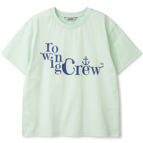 레노마키즈 남아용 오버핏 로잉 그래픽 티셔츠 R2322T132