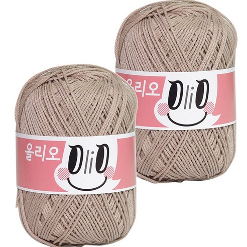 야나 올리오 뜨개실, 703 베이지, 2개