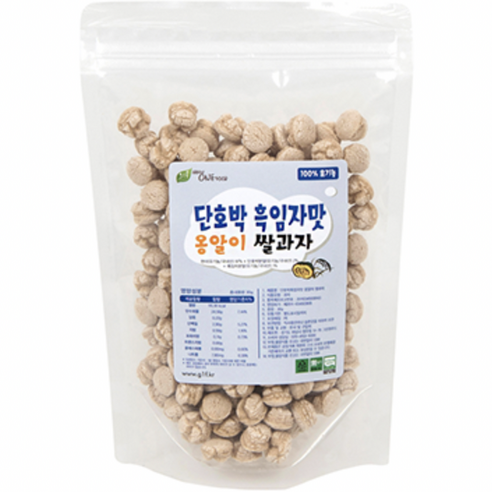 그린원푸드 유기농 옹알이 유아 쌀과자, 혼합맛(단호박/흑임자), 30g, 1개