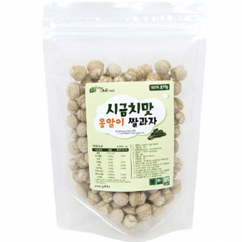 그린원푸드 유기농 옹알이 유아 쌀과자, 시금치맛, 30g, 1개