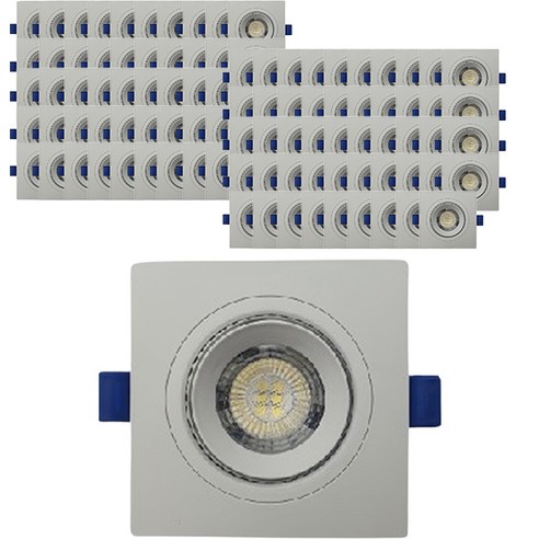 시그마LED LED SMT 삼성칩 각도조절 다운라이트 사각 1구 5W 100p, 주광색, 100개