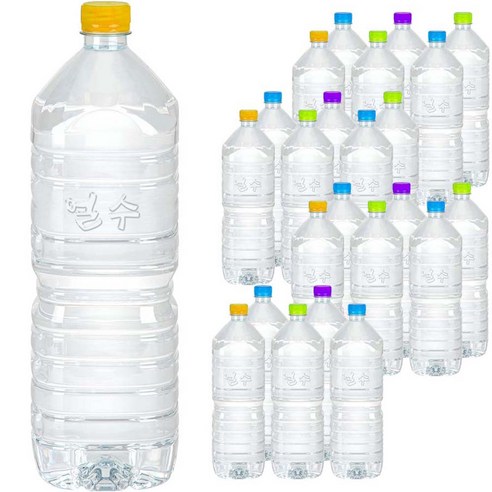 얼수 무라벨 생수, 2L, 24개