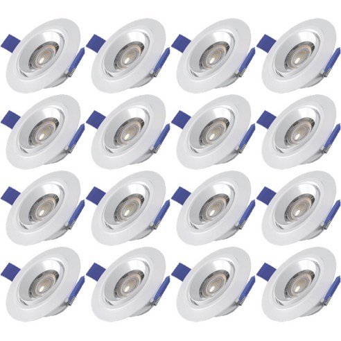 시그마엘이디 LED 확산형 삼성칩 각도조절 다운라이트 원형 5W 80mm, 주백색, 16개