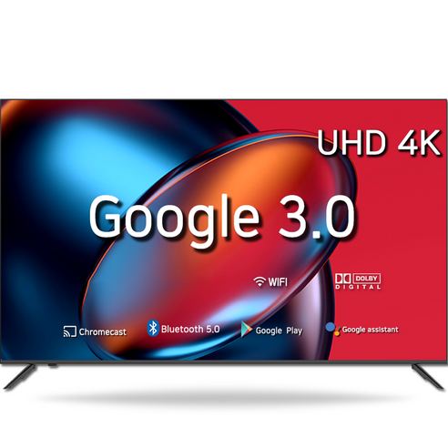 시티브 구글3.0 4K UHD HDR TV, 189cm, MZ75UHD, 벽걸이형, 방문설치
