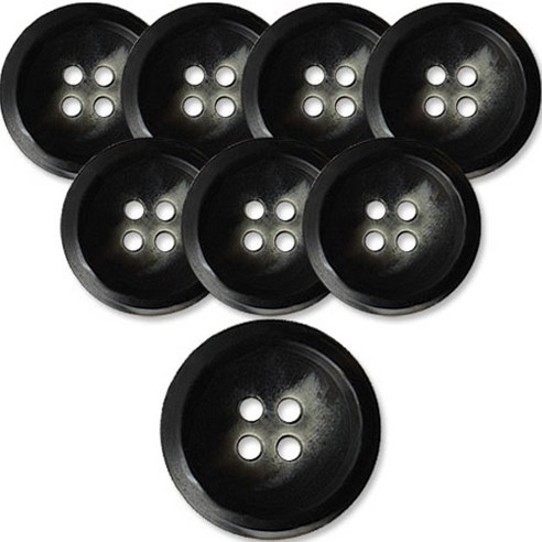 동대문단추왕 고급 무광 코트 가디건 단추 25mm, BK(코트라), 8개