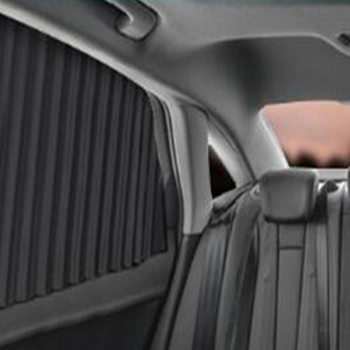 차량햇빛가리개 미카엘 차량용 햇빛가리개 커튼 레일형 뒷좌석 2p, 블랙, 1개 Best Top3