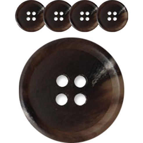 동대문단추왕 고급 무광 코트 가디건 큰 사이즈 단추 28mm, 디젤/DBR, 5개, DBR(디젤)