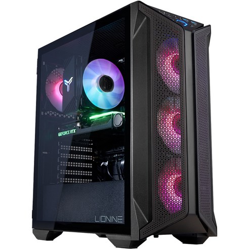 주연테크 리오나인터보 데스크탑 블랙 CG256X47W (라이젠5-5600X WIN11 Home NVMe 1TB DDR4 32GB RTX4070), 기본형 델데스크탑 Best Top5