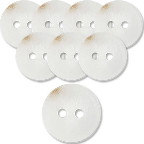 동대문단추왕 고급 무광 코트 가디건 단추 25mm, 아고라, 8개, 화이트 WT 아고라