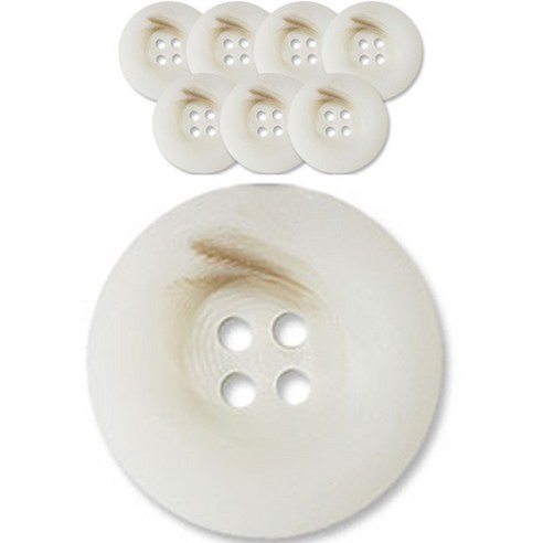동대문단추왕 고급 무광 코트 가디건 단추 18mm, 브레인, 8개, 브레인 WT